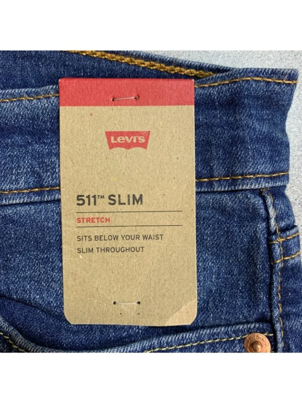 NWT Levi's 511 Slim Straight  Stretch Men's W30 L32 Blue Jeans Denim